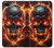 S3986 Fire Skull Hülle Schutzhülle Taschen für iPhone 7 Plus, iPhone 8 Plus