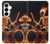 S3985 Fire Skull Drummer Hülle Schutzhülle Taschen für Samsung Galaxy S25 Plus
