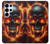 S3986 Fire Skull Hülle Schutzhülle Taschen für Samsung Galaxy S25 Ultra