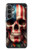 S4015 Skull American Flag Hülle Schutzhülle Taschen für Samsung Galaxy S23 FE