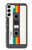 S4023 Vintage Rainbow Compact Cassette Hülle Schutzhülle Taschen für Samsung Galaxy S23 Plus