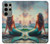 S4006 Oil Painting Mermaid Hülle Schutzhülle Taschen für Samsung Galaxy S23 Ultra