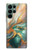 S3993 Green Marble Gold Veins Hülle Schutzhülle Taschen für Samsung Galaxy S22 Ultra