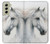 S4025 White Horse Painting Hülle Schutzhülle Taschen für Samsung Galaxy S21 FE 5G