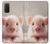 S3979 Cute Baby Pig Hülle Schutzhülle Taschen für Samsung Galaxy S20