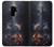 S3972 Burned Acoustic Guitar Graphic Hülle Schutzhülle Taschen für Samsung Galaxy S9 Plus