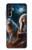 S3995 Grim Wolf Indian Girl Hülle Schutzhülle Taschen für Samsung Galaxy A14 5G