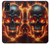 S3986 Fire Skull Hülle Schutzhülle Taschen für Samsung Galaxy A21s