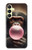 S3973 Chimpanzee Blowing Pink Bubblegum Hülle Schutzhülle Taschen für Samsung Galaxy A25 5G