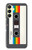S4023 Vintage Rainbow Compact Cassette Hülle Schutzhülle Taschen für Samsung Galaxy A25 5G