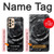 S3969 Black Rose Hard Brush Stroke Hülle Schutzhülle Taschen für Samsung Galaxy A33 5G
