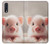 S3979 Cute Baby Pig Hülle Schutzhülle Taschen für Samsung Galaxy A50