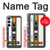 S4023 Vintage Rainbow Compact Cassette Hülle Schutzhülle Taschen für Samsung Galaxy A55 5G