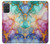 S4001 Multicolored Abstract Lilac Emerald Hülle Schutzhülle Taschen für Samsung Galaxy A71 5G