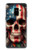 S4015 Skull American Flag Hülle Schutzhülle Taschen für Samsung Galaxy A8 (2018)