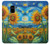 S4019 Sunflower Van Gogh Style Hülle Schutzhülle Taschen für Samsung Galaxy A8 (2018)