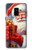 S4029 Xmas Smiling Santa Claus Gift Box Hülle Schutzhülle Taschen für Samsung Galaxy A8 (2018)