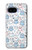 S4013 Seamless Cute Ghost Pattern Hülle Schutzhülle Taschen für Google Pixel 9a