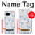 S4013 Seamless Cute Ghost Pattern Hülle Schutzhülle Taschen für Google Pixel 9a