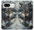 S3965 Angry Wolf Running Hülle Schutzhülle Taschen für Google Pixel 8