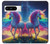 S3977 Colorful Unicorn Hülle Schutzhülle Taschen für Google Pixel 8 pro