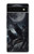 S3970 Black Wolf Full Moon Hülle Schutzhülle Taschen für Google Pixel 6a