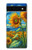 S4019 Sunflower Van Gogh Style Hülle Schutzhülle Taschen für Google Pixel 6a S4019 Sunflower Van Gogh Style Hülle Schutzhülle Taschen für Google Pixel 6a