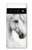 S4025 White Horse Painting Hülle Schutzhülle Taschen für Google Pixel 6 Pro