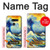S4005 Oil Color Painting Great Waves Hülle Schutzhülle Taschen für LG G8 ThinQ