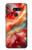 S4012 Red Marble Gold Veins Hülle Schutzhülle Taschen für LG G8 ThinQ