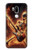 S3984 Fire Skeleton Playing Guitar Hülle Schutzhülle Taschen für LG G7 ThinQ