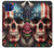 S4015 Skull American Flag Hülle Schutzhülle Taschen für Motorola One 5G