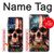 S4015 Skull American Flag Hülle Schutzhülle Taschen für Motorola One 5G