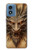 S3981 Dragon Head Old Map Hülle Schutzhülle Taschen für Motorola Moto G Play 4G (2024)