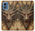 S3981 Dragon Head Old Map Hülle Schutzhülle Taschen für Motorola Moto G Play 4G (2024)