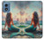 S4006 Oil Painting Mermaid Hülle Schutzhülle Taschen für Motorola Moto G Play 4G (2024)