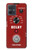 S4011 Red Guitar Analog Delay Graphic Hülle Schutzhülle Taschen für Motorola Moto G54