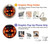 S3986 Fire Skull Hülle Schutzhülle Taschen für Motorola Moto G14