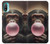 S3973 Chimpanzee Blowing Pink Bubblegum Hülle Schutzhülle Taschen für Motorola Moto E20,E30,E40