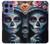 S3990 Girl Skull Steam Punk Gothic Hülle Schutzhülle Taschen für Motorola Edge 50 Pro