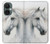 S4025 White Horse Painting Hülle Schutzhülle Taschen für OnePlus Nord CE 3 Lite, Nord N30 5G