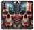 S4015 Skull American Flag Hülle Schutzhülle Taschen für OnePlus Nord N200 5G
