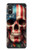 S4015 Skull American Flag Hülle Schutzhülle Taschen für Sony Xperia 10 VI