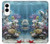 S0227 Aquarium Hülle Schutzhülle Taschen für Samsung Galaxy S25 Edge