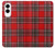 S2374 Tartan Red Pattern Hülle Schutzhülle Taschen für Samsung Galaxy S25 Edge