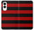 S2638 Black and Red Striped Hülle Schutzhülle Taschen für Samsung Galaxy S25 Edge