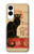 S2739 Chat Noir Black Cat Vintage Hülle Schutzhülle Taschen für Samsung Galaxy S25 Edge