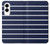 S2767 Navy White Striped Hülle Schutzhülle Taschen für Samsung Galaxy S25 Edge