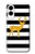 S2794 Black and White Striped Deer Gold Sparkles Hülle Schutzhülle Taschen für Samsung Galaxy S25 Edge