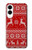 S2835 Christmas Reindeer Knitted Pattern Hülle Schutzhülle Taschen für Samsung Galaxy S25 Edge